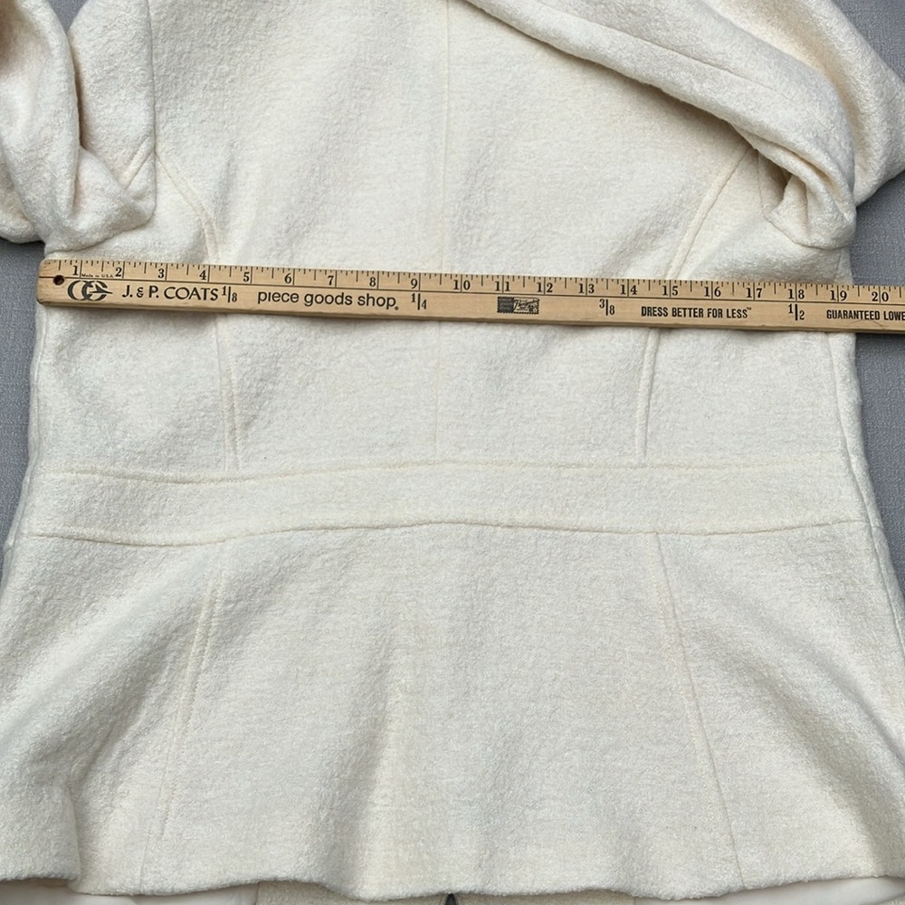 Talbots Cream Textured Two-Button Blazer - Picture 10 of 16